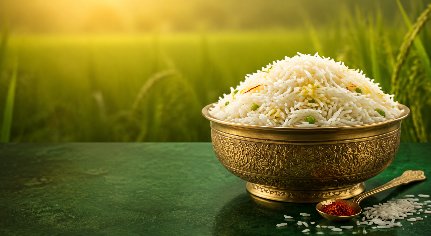 Extra-long Basmati with a saffron touch