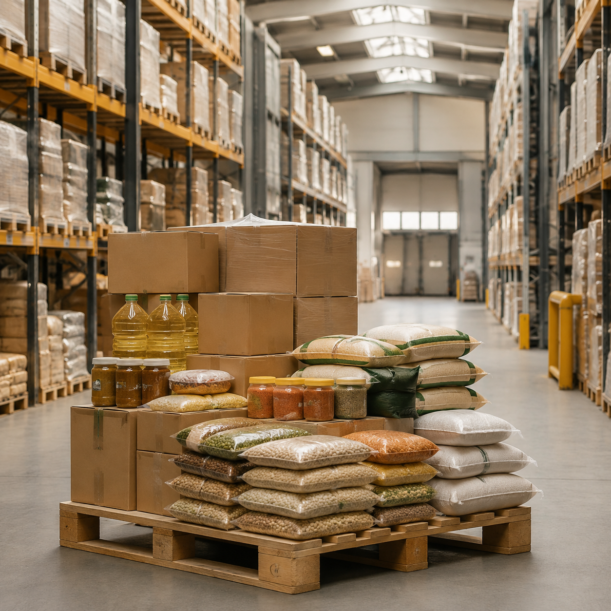 UK-held wholesale food stock ready for delivery